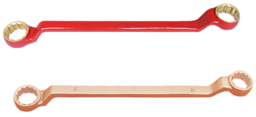 1.3/16" x 1.1/4" Offset Double Ended Ring Wrench (Copper Beryllium) T&E Tools CB153-1034