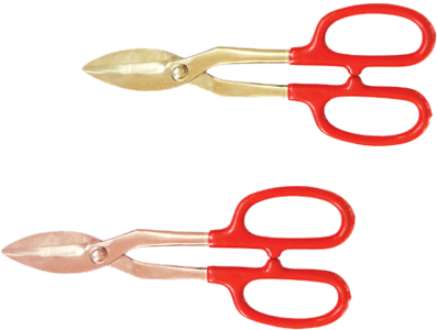 75 x 300mm Tin Snip Shears  (Copper Beryllium) T&E Tools CB244-1002