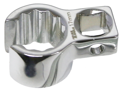 17mm x 3/8"Drive Crowsfoot 12Pt Flare Nut Wrench T&E Tools CF1317M