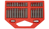 In-Hex, Multi-Spline, Torx Insert Bit40 Piece Set T&E Tools CL102