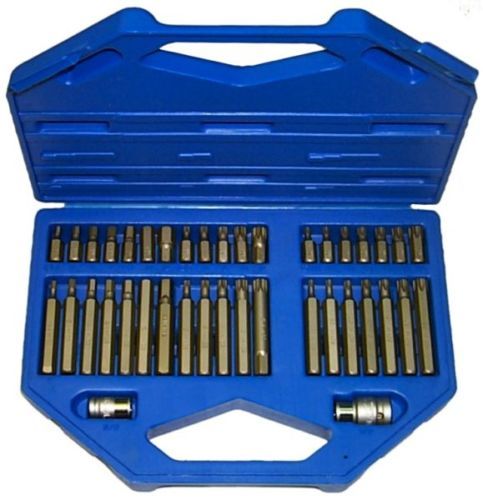 In-Hex, Multi-Spline, Torx Insert Bit40 Piece Set T&E Tools CL102