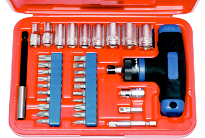 34 Piece 1/4"Drive Metric Socket & Bit Set T&E Tools CL107
