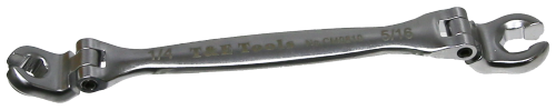 1/4" x 5/16" 6 Point Flex Head Flare Nut Wrench T&E Tools CM0810