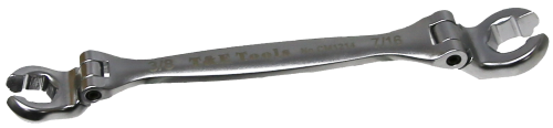 3/8" x 7/16" 6 Point Flex Head Flare Nut Wrench T&E Tools CM1214