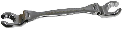 18 x 19mm 12 Point Flex Head Flare Nut Wrench T&E Tools CM1819M