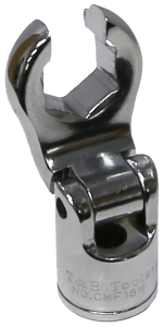 18mm x 3/8"Drive Flex Head Flare Nut Wrench T&E Tools CMF18M