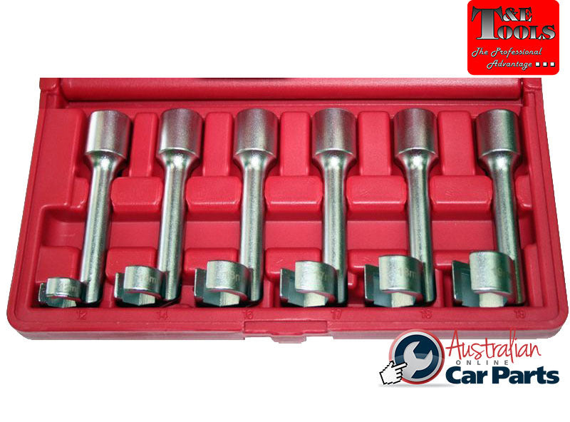6 Piece 6 Point Flare Nut Crowsfoot Wrenches T&E Tools CRW0600