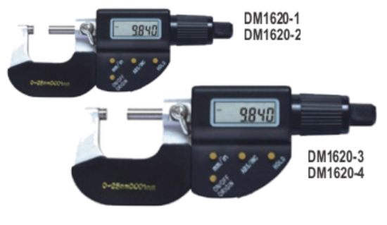 Digital Outside Micrometer (50 to 75mm) T&E Tools DM1620-3