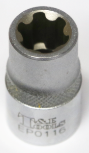 16EP x 1/2" Drive Female Torx Socket T&E Tools EP0116