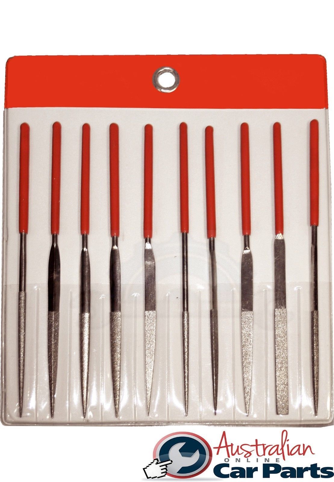 10 Piece Diamond Needle File Set T&E Tools F1007