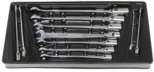 11 Piece SAE Combination Flex Box Wrench Set T&E Tools F6611