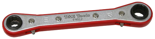 9x10mm,11x12mm D/E Ratchet Box Wrench T&E Tools F9012
