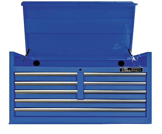 Tool Chest 47" Godfather 8 Drawer Top Tool Box Blue T&E Tools TE-GF4708BU