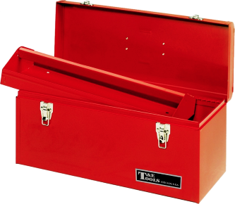 Metal Tool Box 20" With Tote Tray T&E Tools HM2050