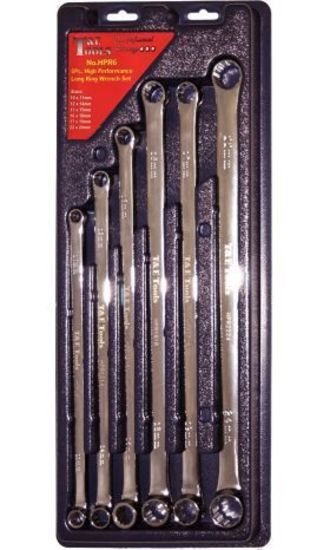Long Ring Wrench 6 piece Set Hi-Performance T&E Tools HPR6