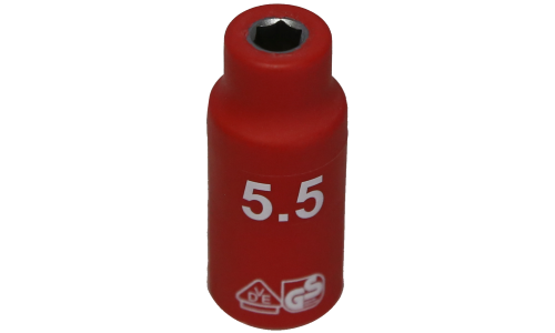 6 Point VDE Insulated Socket (5.5mm) T&E Tools IS20042