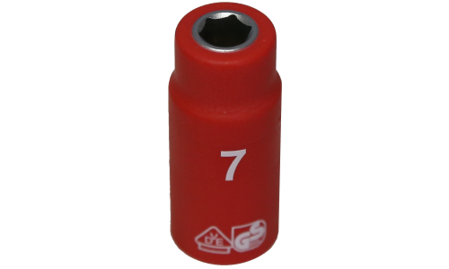 6 Point VDE Insulated Socket (7mm) T&E Tools IS20072