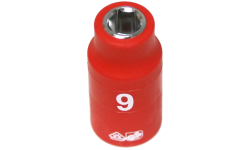 9mm x 3/8"Dr. 6Pt VDE Insulated Socket T&E Tools IS22092