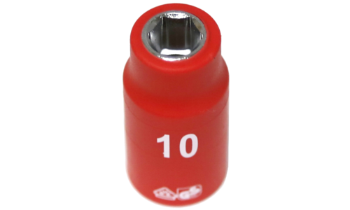 10mm x 3/8"Dr. 6Pt VDE Insulated Socket T&E Tools IS22102