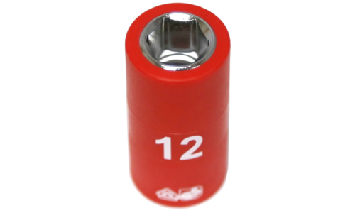 12mm x 3/8"Dr. 6Pt VDE Insulated Socket T&E Tools IS22122