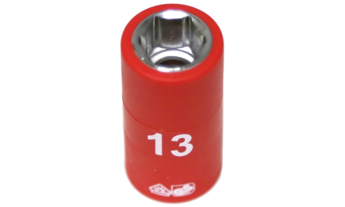 13mm x 3/8"Drive 6 Point VDE Insulated Socket T&E Tools IS22132