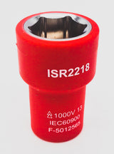 VDE Insulated Socket 18mm x 3/8"Drive. 6Pt T&E Tools IS22185