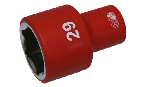 29mm x 1/2"Dr. 6Pt VDE Insulated Socket T&E Tools IS26295