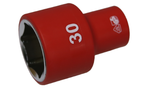 30mm x 1/2"Dr. 6Pt VDE Insulated Socket T&E Tools IS26305