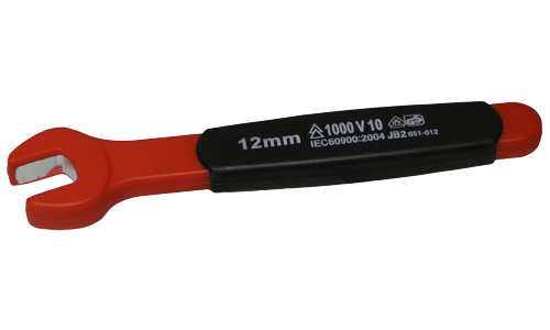 12mm VDE Insulated Open End Wrench T&E Tools IS60012