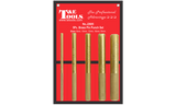 5 Piece Brass Pin Punch Set 145mm Long  T&E Tools J2605