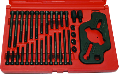 Crank Pulley Hollow Locking Plate 30 Piece Set T&E Tools J4222