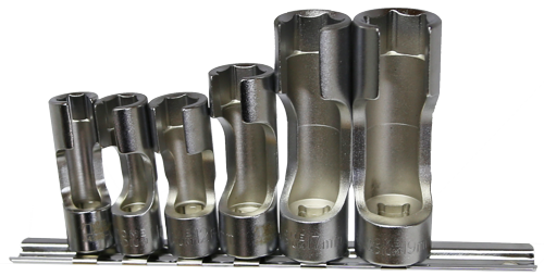 Injector Socket 6 Piece Set 3/8"Drive 6 Point T&E Tools J4290