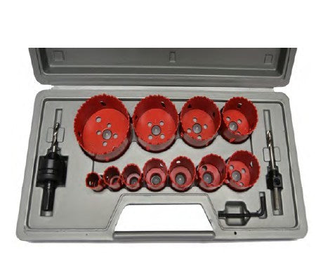 14 Piece Bi-Metal Hole Saw Kit T&E Tools KW9114
