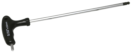 T-Handle Ball Hex Key 5/32" T&E Tools M1210