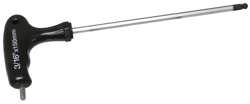 T-Handle Ball Hex Key 3/16" T&E Tools M1212