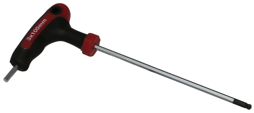 T-Handle Ball Hex Key 3mm T&E Tools M1330