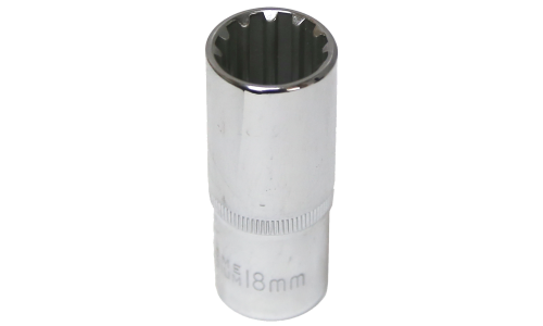 18mm x 3/8" Drive Deep Multi-Lock Socket T&E Tools M5318L