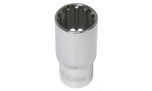 22mm x 3/8" Drive Deep Multi-Lock Socket T&E Tools M5322L