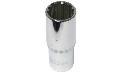 22mm x 1/2" Drive Deep Multi-Lock Socket T&E Tools M5422L