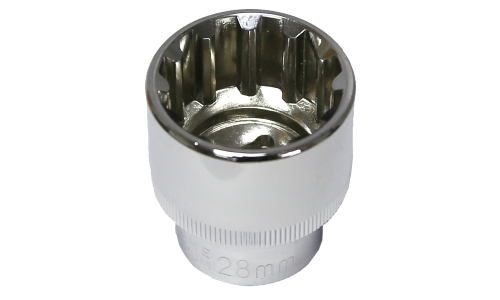 28mm x 1/2" Drive Multi-Lock Socket T&E Tools M5428