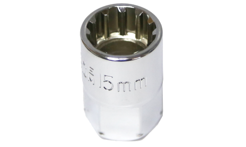 15mm x  19mm Drive Hole Thru  Multi Lock Socket T&E Tools M5515