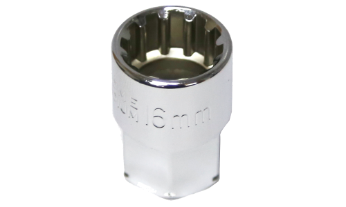 16mm x  19mm Drive Hole Thru  Multi Lock Socket T&E Tools M5516