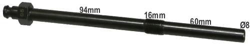 M10 x 1.00mm x 170mm Diesel Glow Plug Adaptor T&E Tools OT005