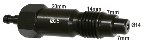 M24 x 2.00mm x 48mm Injector Type Diesel Comp. Adaptor T&E Tools OT017
