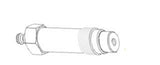 M22 x 1.50mm x 73mm Injector Type Diesel Comp. Adaptor T&E Tools OT032