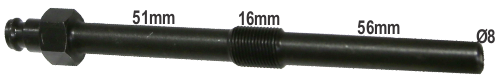 M10 x 1.00mm x 123mm Glow plug Diesel Comp. Adaptor T&E Tools OT033