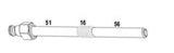 M10 x 1.00mm x 123mm Glow plug Diesel Comp. Adaptor T&E Tools OT033