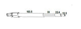M10 x 1.25mm x 172.2mm Glow plug Diesel Comp. Adaptor T&E Tools OT036