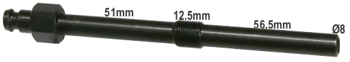 M10 x 1.00mm x 120mm Glow plug Diesel Comp. Adaptor T&E Tools OT040