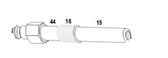M12 x 1.25mm x 75mm Glow plug Diesel Comp. Adaptor T&E Tools OT041